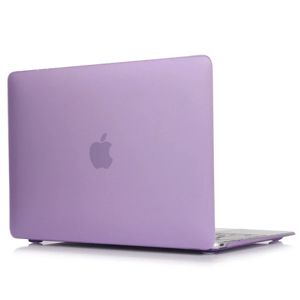 Кристально чистый матовый жесткий чехол для Macbook Pro 13,3 15,4 Pro 13 Touchbar retina 12 13 15 дюймов Macbook Air 11 13 ноутбук - Цвет: Purple