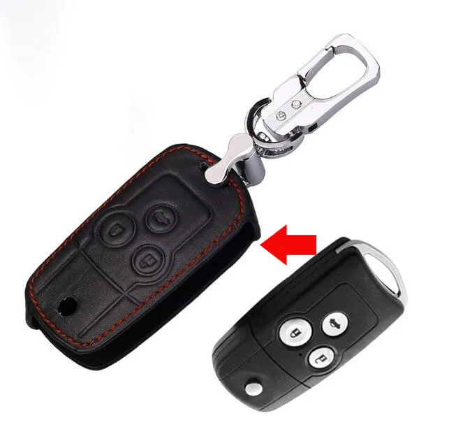 Buy GENUINE LEATHER CAR KEY CASE FOR HONDA CIVIC