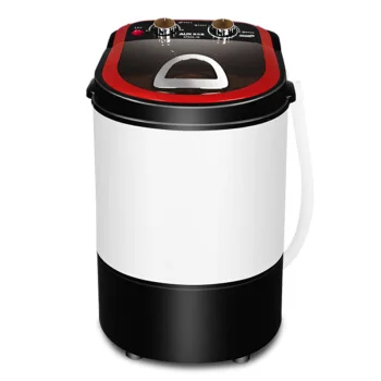 

2.2kg Single Barrel, Semi-automatic Drying and Washing Small Baby Tongbao Semi-automatic Mini Washing Machine Red Gold