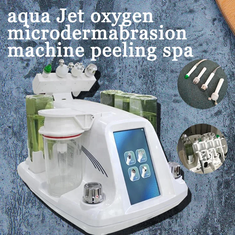 US $811.98 4 In 1 Aqua Facial Cleaning Machine RF BioLifting Spa Facial Machine Water Peeling CE DHL