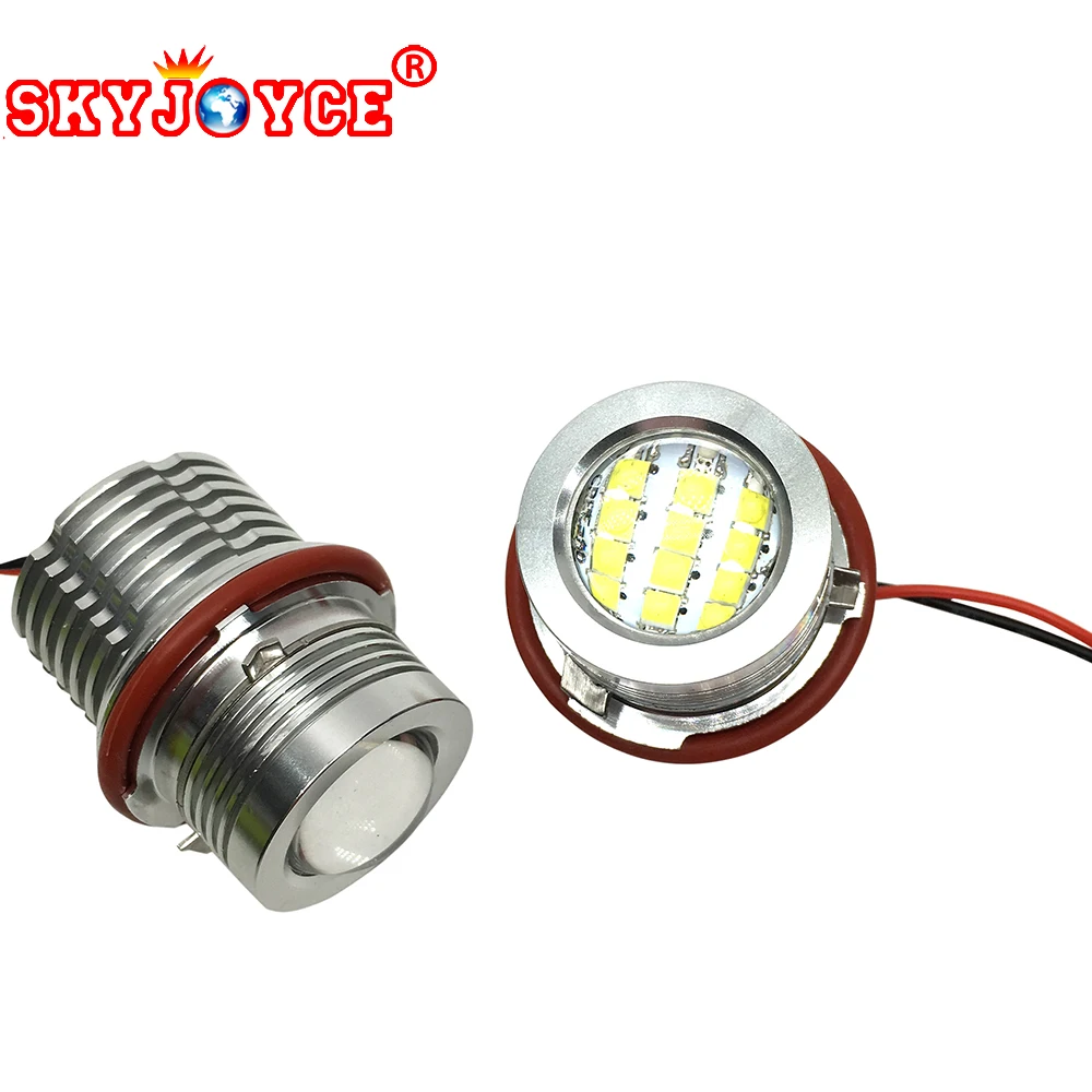 

SKYJOYCE 60W Led marker angel eyes for E39 E87 E61 E63 E64 E83 E53 Car Styling Accessories DRL xenon white marker H8 marker led