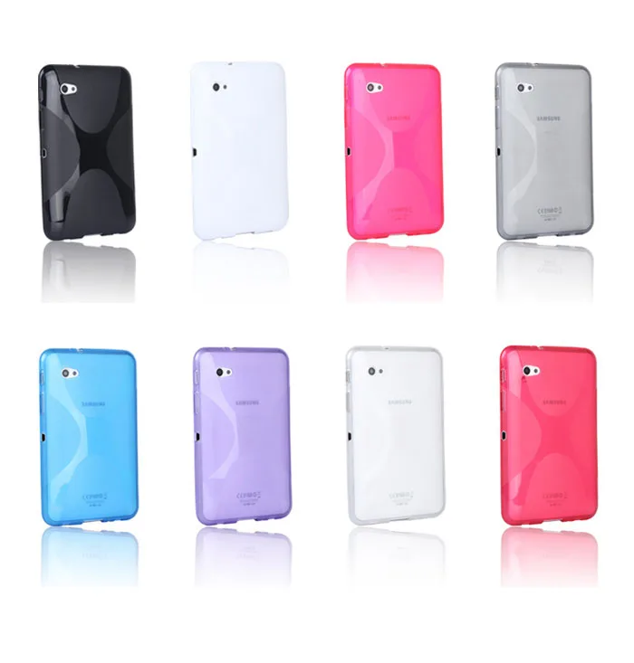 

X-Line Soft TPU Silicon Case Silicone Rubber Gel Cover Skin case For Samsung Galaxy Tab 2 7.0 7" P3100 P3110 Tablet PC