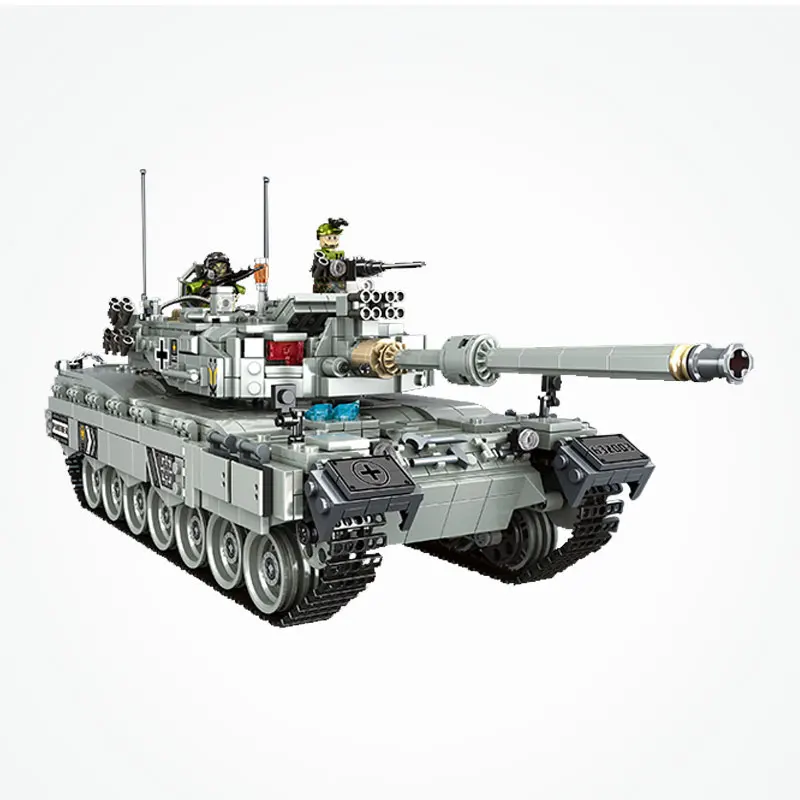 PLS-632003-Nilitary-World-Military-War-Type-99-Main-Battle-German-Panther-tank-Soldiers-Model-Building (2)