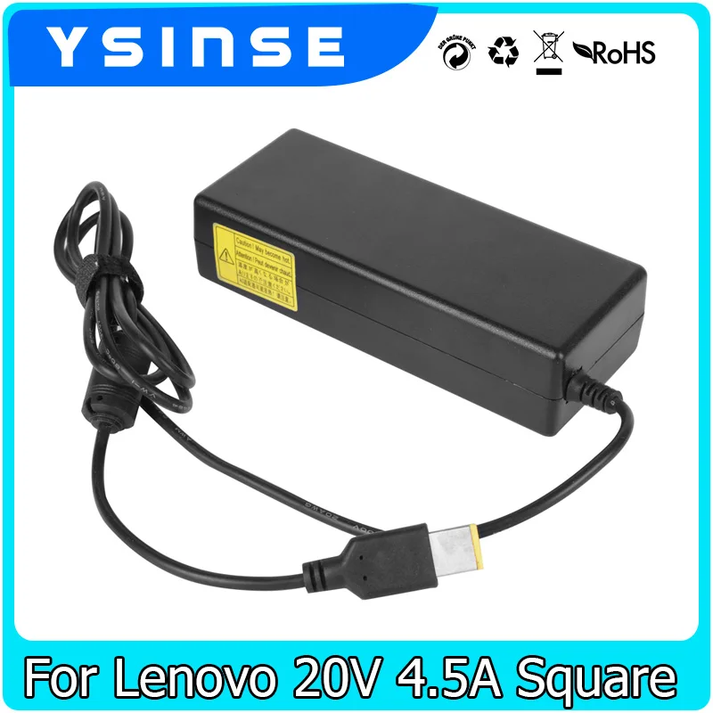

BINYEAE 20V 4.5A Laptop Ac Adapter Charger for Lenovo Notebook Thinkpad Yoga 2 Pro 11 13 G50 S431 T431S X240 X1 Carbon Edge E431