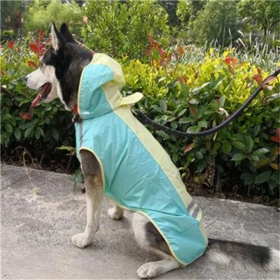 5 размеров дождевик для большой собаки Keji Husky большая собака розовая водонепроницаемая куртка-дождевик Костюмы Одежда Дождь одежда, куртка - Цвет: green