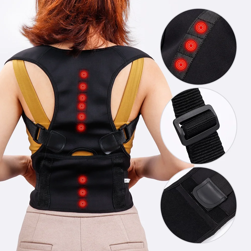 

Magnetic Therapy Posture Corrector Brace Shoulder Back Support Belt for Men Women Braces & Supports Belt Shoulder Posture