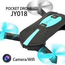 Радиоуправляемый Дрон JY018 Складная Quadcopter селфи вертолет мини Drone с WI-FI Камера HD карманный Дрон