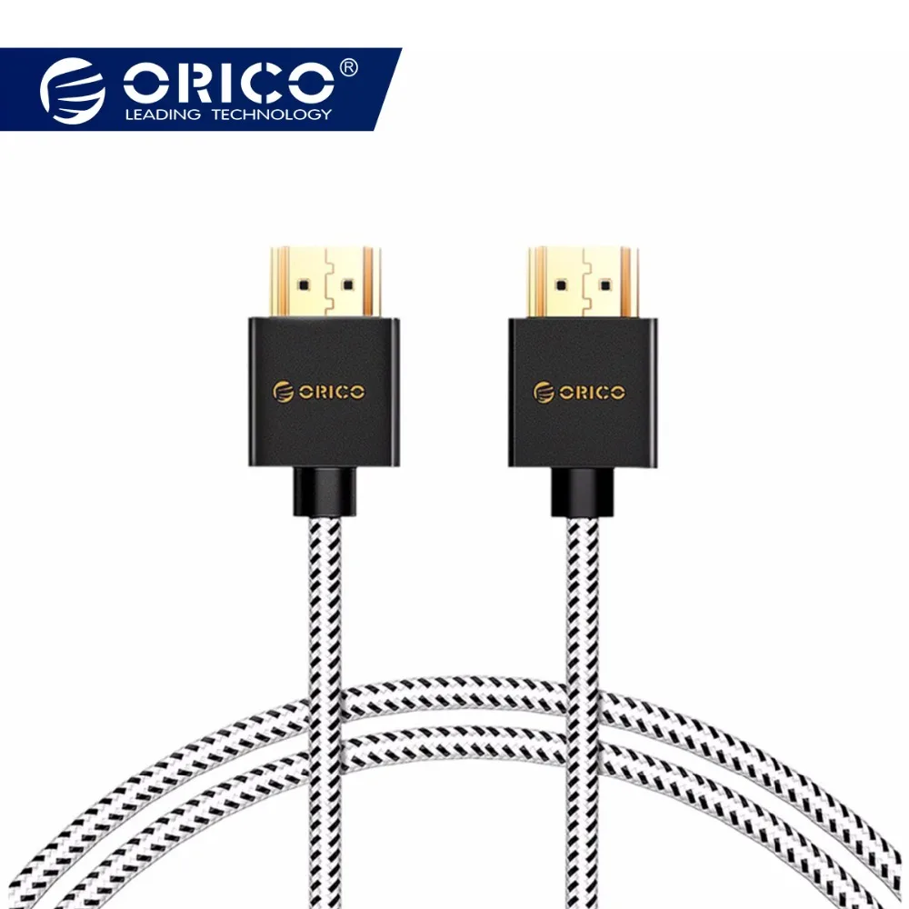 ORICO HDMI Video Cables Gold plated HDMI 2.0 4K 1080P 3D Cable for HD TV LCD Laptop PS3 Projector Computer Cable 0.5m 1m 2m 3m