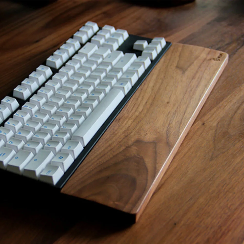 Newly Wooden Mechanical Keyboard Wrist Rest Pad Wrist Support Hand Pad for Mechanical Keyboard DC128