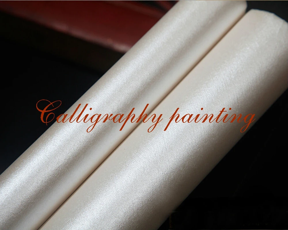 5pc Handmade Mud Gold Rice Xuan Paper Ink Brush Calligraphy Painting