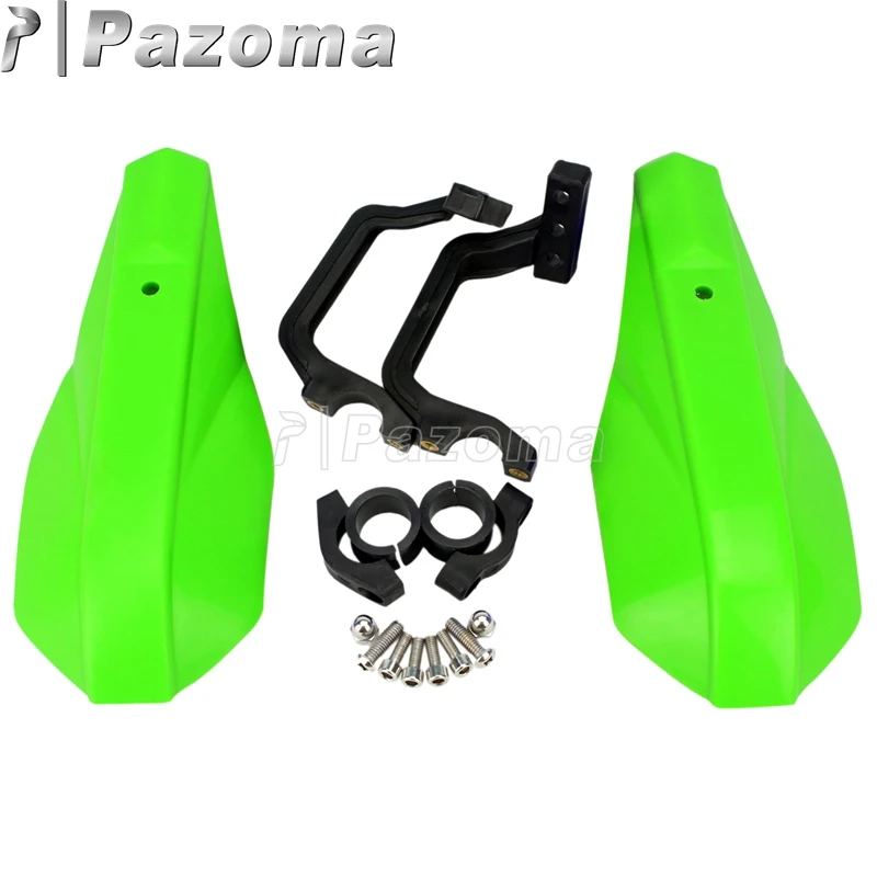 Pazoma оранжевый грязь питбайк 7/" Handguard защита рук для Kawasaki Honda Suzuki KTM ATV Снегоход мотоциклы - Цвет: Green