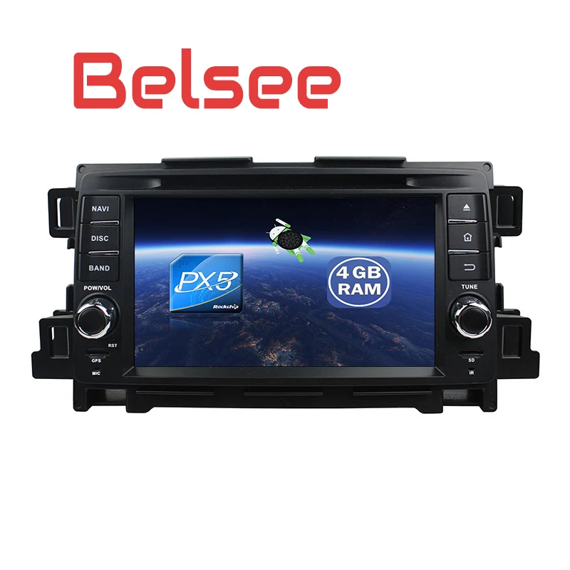 Sale Belsee Car DVD Multimedia Player Android 8.0 GPS Navigation Octa Core PX5 Ram 4G+32G Head Unit Radio HD for Mazda CX-5 2012-2013 3