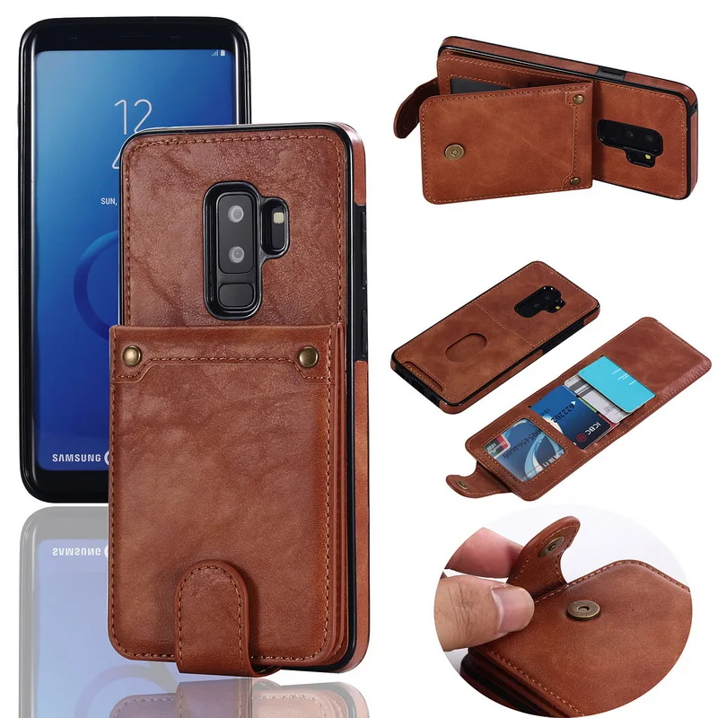 

Flip Leather Wallet Case For Samsung Galaxy S9 Plus Note8 Vertical Stand Card Holder Cover Pouch For Galaxy S8 Plus S7 Edge Capa