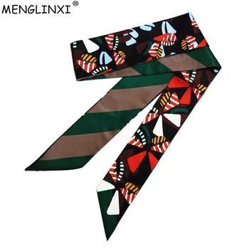 

Honeybee Silk Scarf 2020 New Luxury Brand Women Scarf Fashion Long Skinny Bag Head Scarves For Ladies