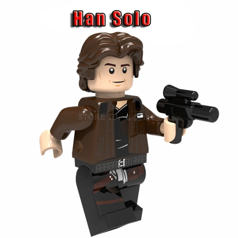 Игрушки блоки Звездные войны Han Solo Leia Princess Organa Rise Of Skywalk солдат-клон Chewie Звездные войны блок Звездные войны фильм фигурки - Цвет: Han Solo