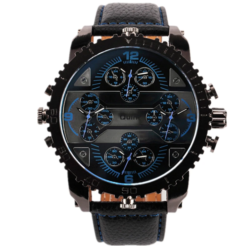 

Oulm 3233 Top Brand OULM Men's Watches Stainless Steel Band Analog Quartz Men Relojs Atmospheric Dial Luxury Watches Men