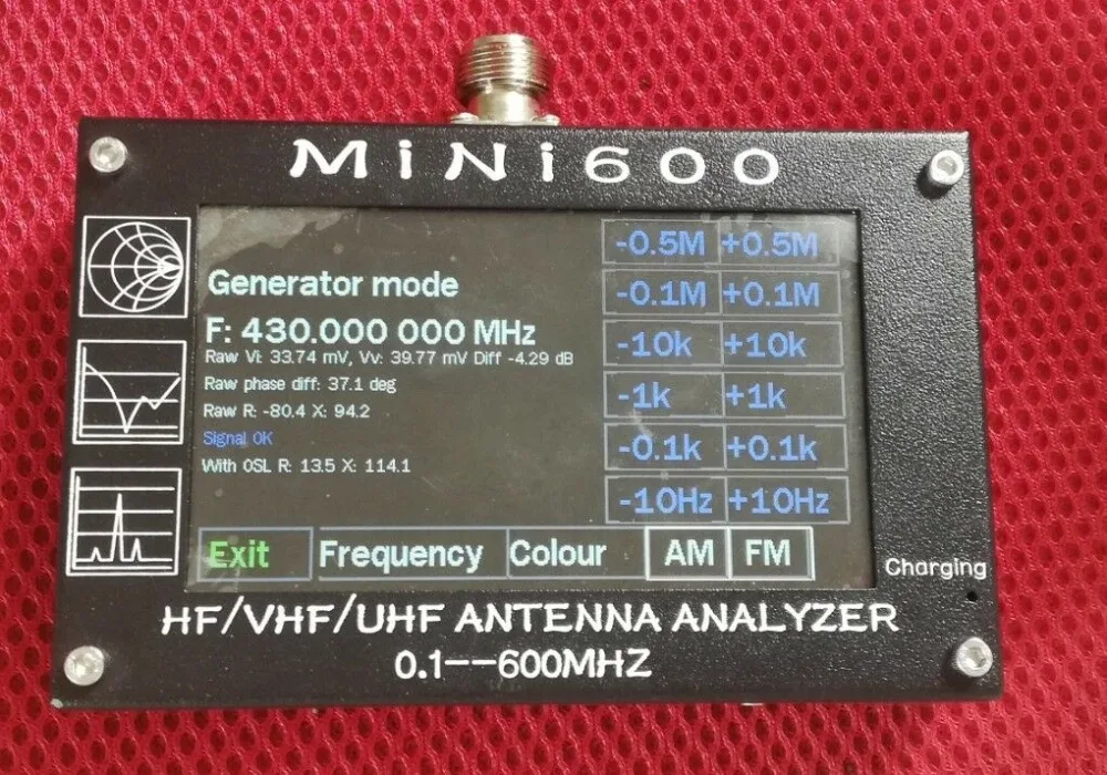Антенный Анализатор УФ + HF Mini600 4 3 0 1 МГц с сенсорным ЖК дисплеем|Антенны для связи|