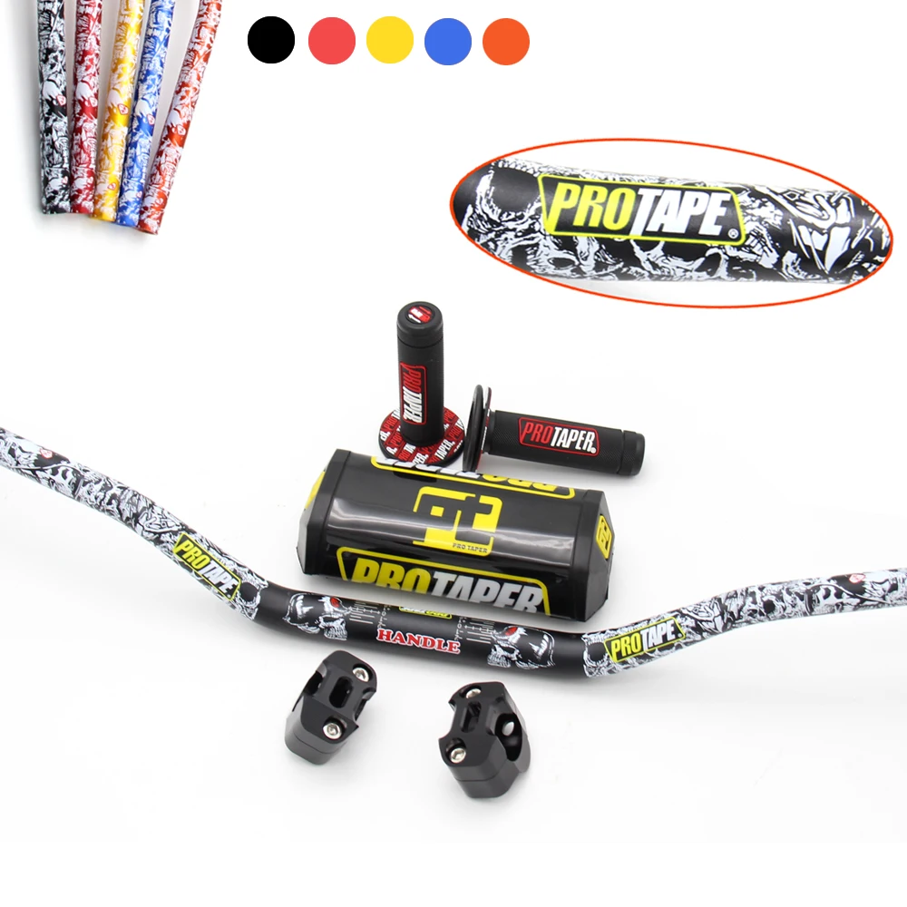 PRO Taper 1 1/8 &quotFat Bar 28 5 мм руль + ручки зажимы для пазовой фрезы бар коврик мотоцикла