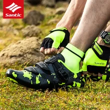 Мужская велосипедная обувь Santic, обувь для шоссейного велосипеда, самофиксирующаяся гоночная обувь для верховой езды, дышащая велосипедная Экипировка, Sapatilha Ciclismo