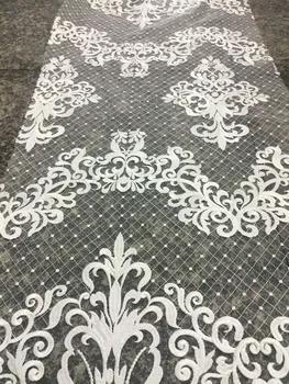 

Latest french lace S-6245 high quality french lace embroidery nigerian lace fabrics for wedding dress