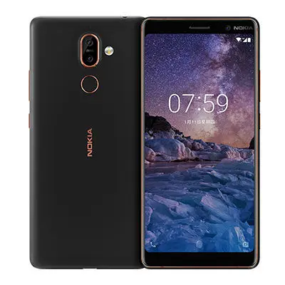 Смартфон Nokia 7 Plus 6," FHD 4/6 ГБ Оперативная память 64 Гб Встроенная память Snapdragon 660, четрыре ядра, мобильный телефон, 3800 мА/ч, 4 аппарат не привязан к оператору сотовой связи NFC Android сотовый телефон