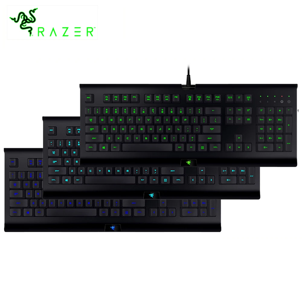 Goedkoop Originele Razer Cynosa Pro Backlit Membraan Gaming Toetsenbord Bedraad Volledig Programmeerbare Toetsen Macro Opname Staat Synapse Toetsenbord