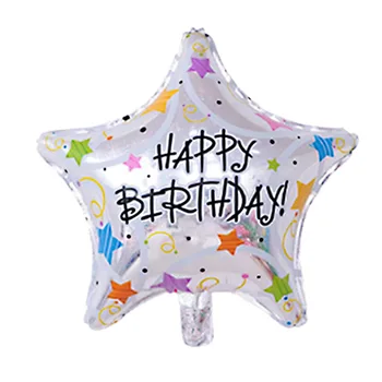 

New High Quality Laser Pentacle Star Birthday Aluminum Balloon Children Toys Party Decorative Balloon