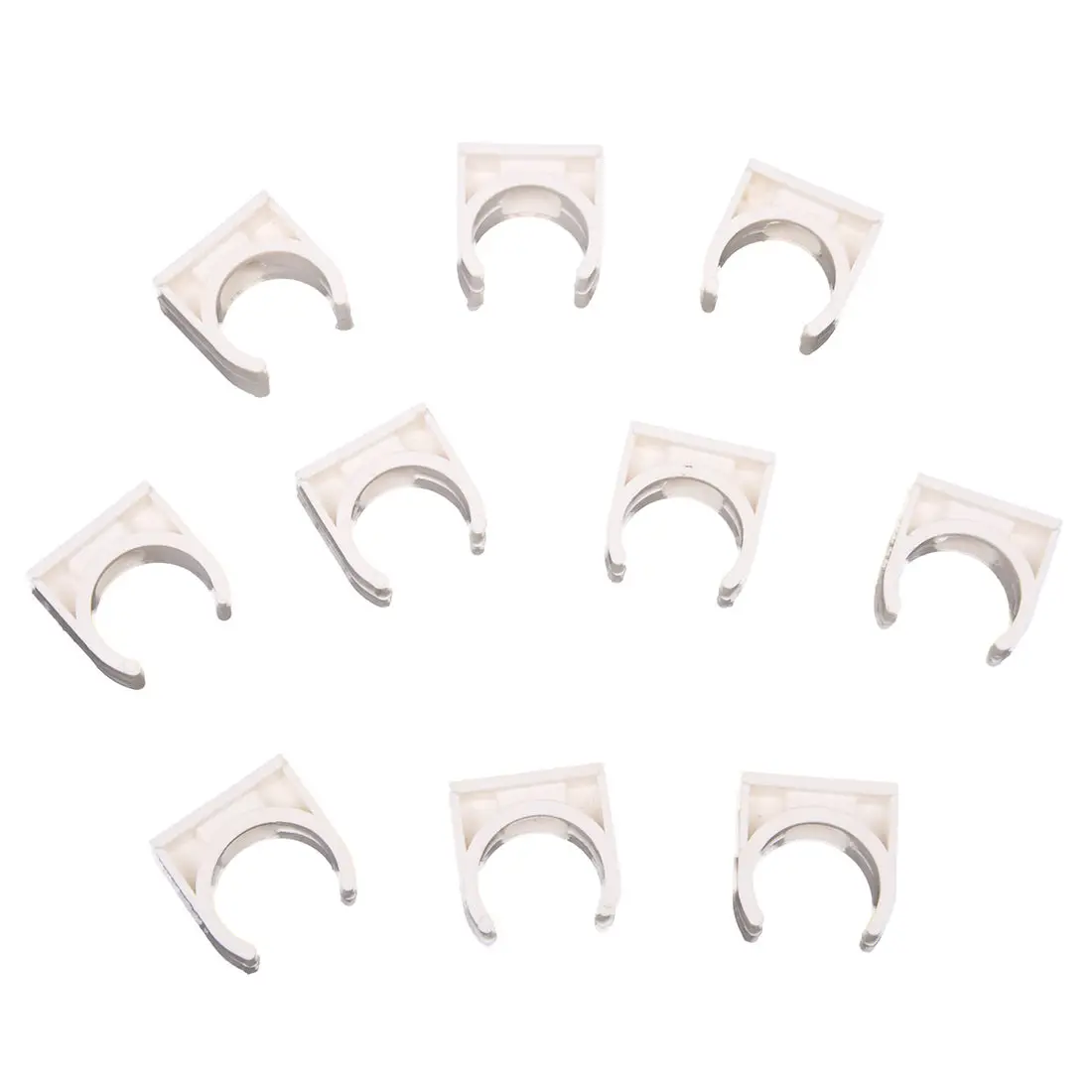 

Top quality 10 Pcs 20mm Diameter White PVC Water Supply Pipe Clamps Clips Fittings