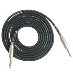 FLGW-24 Mono Jack гитары кабель аудио между мужчинами кабель провода шнур резиновая медь мм 6,35 мм прямой разъем для электрических Инструменты 15