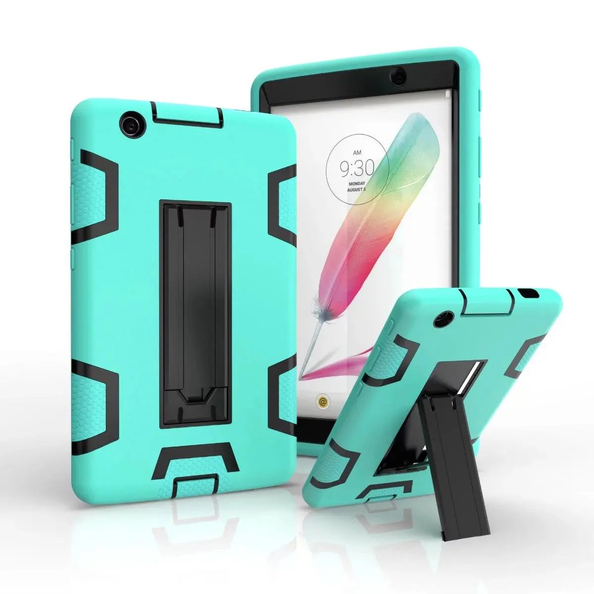 

Armor Case For LG G Pad 3 8.0 V525 V521 V520 Gpad3 GPAD X 8.0 Tablet Case Hit Color Heavy Duty shockproof Children Stand Case #E