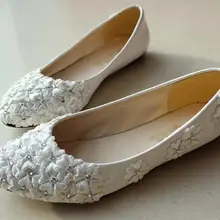 Свадебные туфли на плоской подошве; женские кружевные цветочные Стразы ручной работы; модные свадебные туфли невесты на плоской подошве; женские вечерние платье для выпускного вечера; кружевные туфли