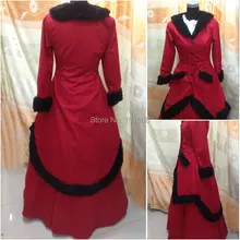 1860S Victorian Corset Gothic/Civil War Southern Belle Ball Gown Dress Halloween dresses CUSTOM MADE XS-023