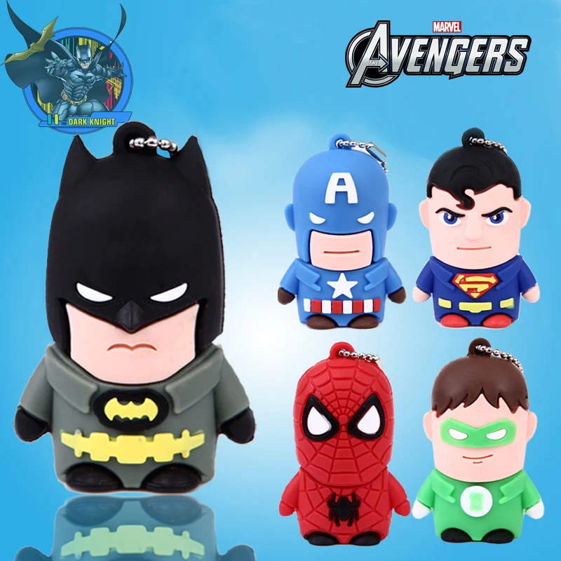

Superhero Superman/Batman/Captain America/Spiderman pendrive 128gb 64gb 32gb 16gb 8gb 4gb cheap Usb flash drive Exempt postage