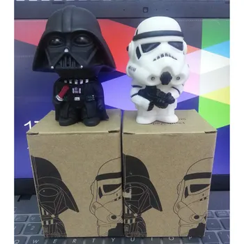 

12pcs/lot 10cm Star Wars figure toys Darth Vade clone trooper Figures Toy Model for collection gifts with box packing