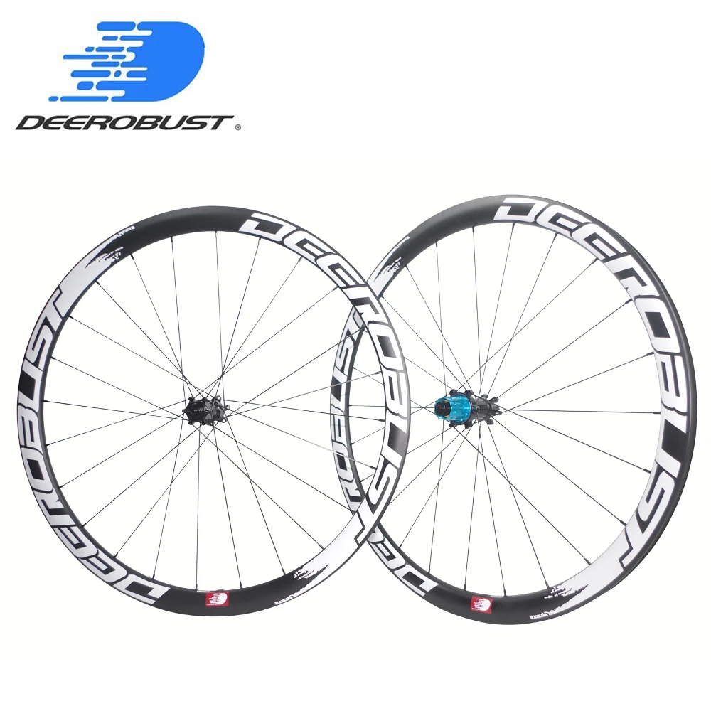 

1220g High End Asymmetric 700C 25mm Wider Tubeless Clincher Road Disc Cyclocross Bicycle Carbon Wheels CX Bike Wheelset 24 Holes
