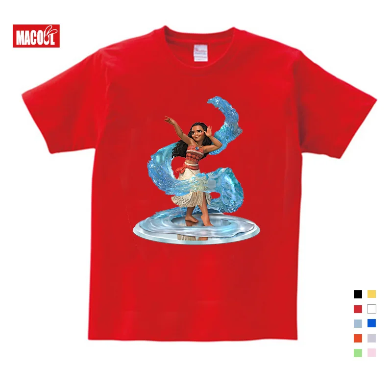 2019 Cotton Children's Summer T-shirts The Moana Child Short Sleeve T-shirt With Printing Character Pattern Unisex O-Neck 3T-9T 2019 Cotton Children's Summer T-shirts The Moana Child Short Sleeve T-shirt With Printing Character Pattern Unisex O-Neck 3T-9T