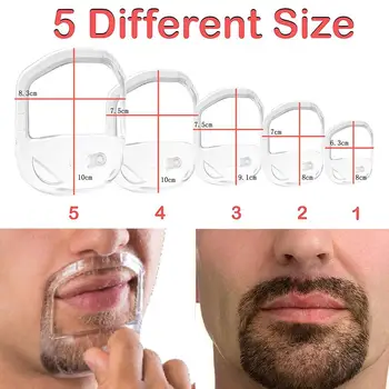 

5Pcs/Set Beard Shaper Goatee Mustache Grooming Tool Face Hair Styling Tool Template
