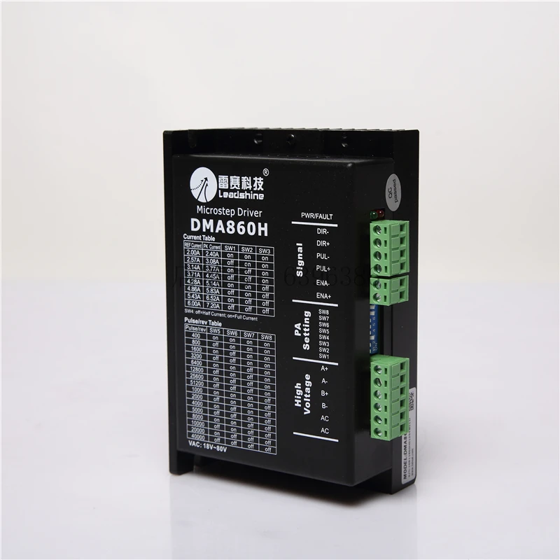 

name23/34 stepper motors Stepper Motor Controller Leadshine DMA860H 2-phase Digital Stepper Motor Driver 36-75VAC 7.2A