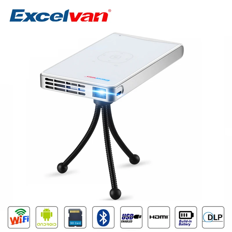 Prix pour Excelvan DLP100WM Mini Portable Android 4.4 Home Cinéma Beamer 854*480 60 Ansi Lumens Proyector Avec AV/HDMI/USB/VGA/SD carte/TV Prix pour Excelvan DLP100WM Mini Portable Android 4.4 Home Cinéma Beamer 854*480 60 Ansi Lumens Proyector Avec AV/HDMI/USB/VGA/SD carte/TV