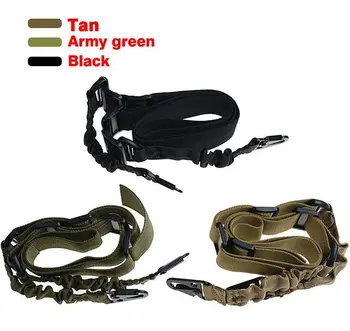 

1pc Military Black Green Tan Gun Sling 2 Points Gun Rifle Pistol Sling Tactical Airsoft Belt Hunting Accessories