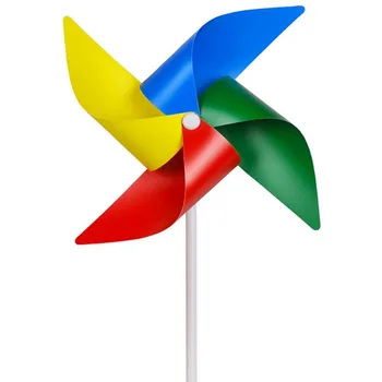 

5pcs/set plastic windmill Classic Toys solids multicolors Wind Spinner Whirligig Garden Windmill Kids plastic Toy for children