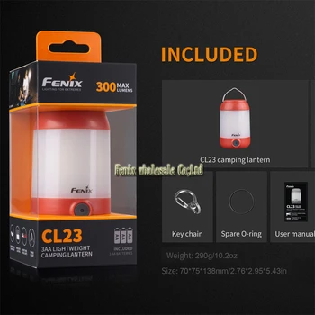 

2018 NEW Fenix CL23 lightweight camping light max 300 lumens powered by 3 AA batteries IP66