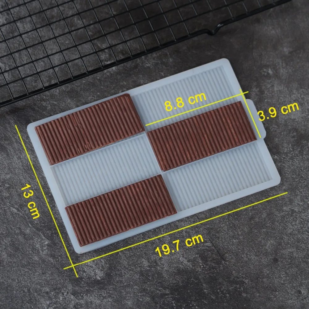 Бар форма полоски Форма Шоколадный трансферный лист плесень украшения торта инструменты силиконовая форма выпечки трафарет Chablon