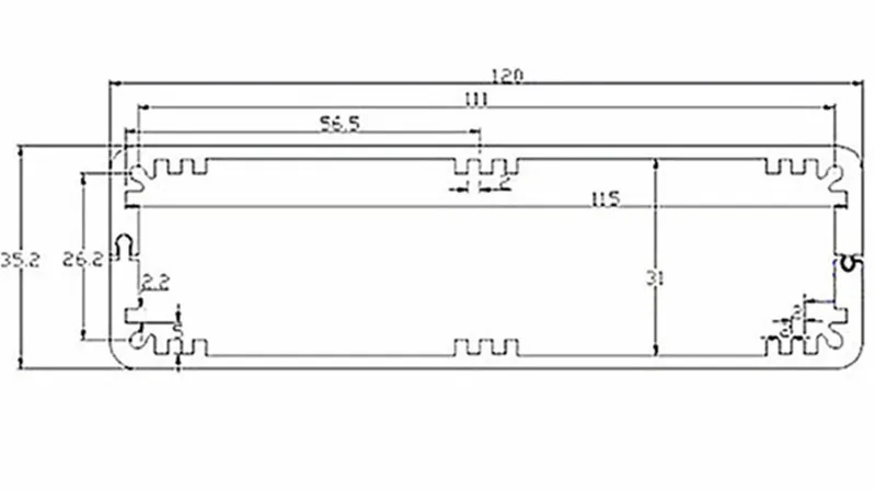 aluminum extruded enclosure project box instrument enclosure junction housing szomk  chassis outlet boxes  (8).jpg