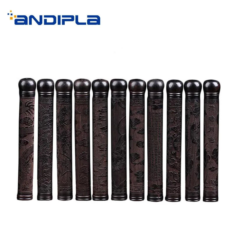 Black and Ebony Storage Incense Bottle Sculpture Art Tube Stick Incense