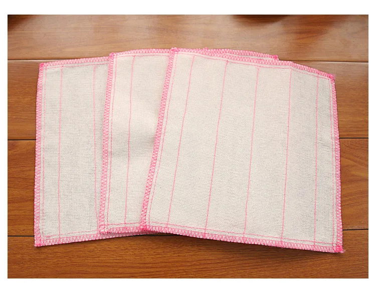 Newest Eco friendly Cotton dish cloth kitchen Towels Stripe shape, rub bowl towel Non stick oil