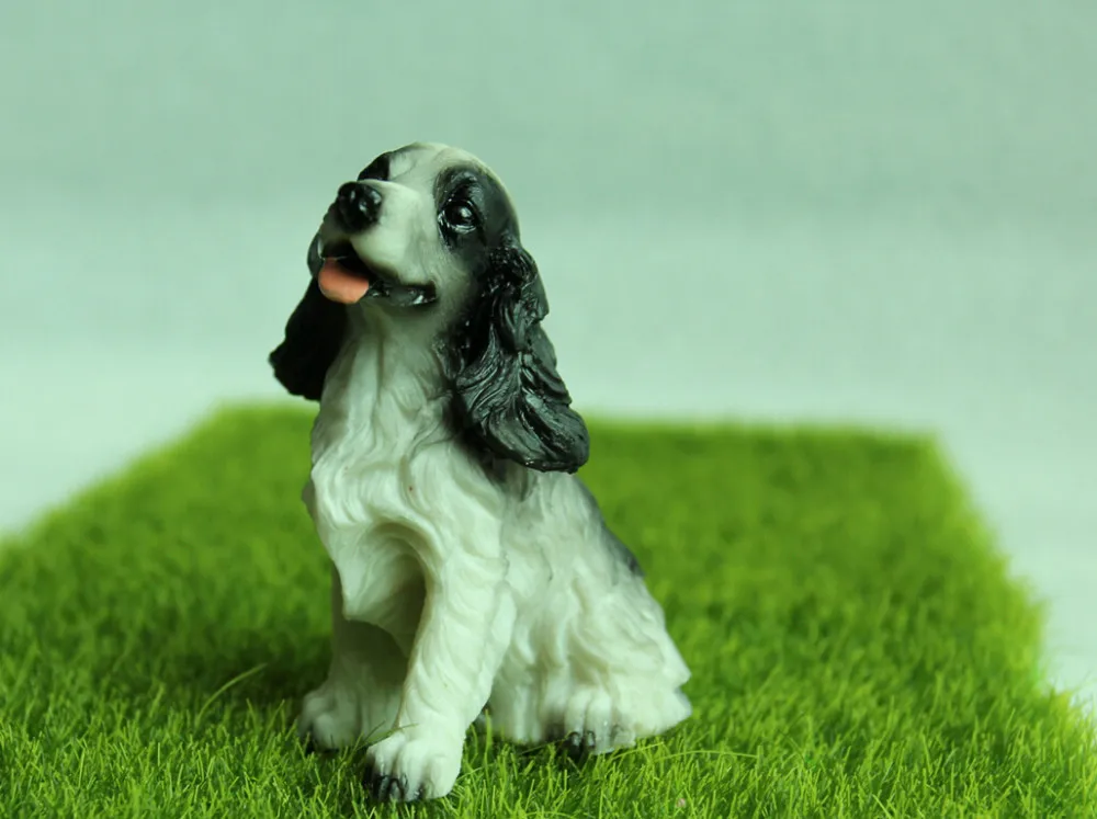 Пудель милая собака миниатюрные фигурки-Феи Мини гном, мох животные Домашние игрушки подарки статуэтки для бонсай сказочные садовые украшения