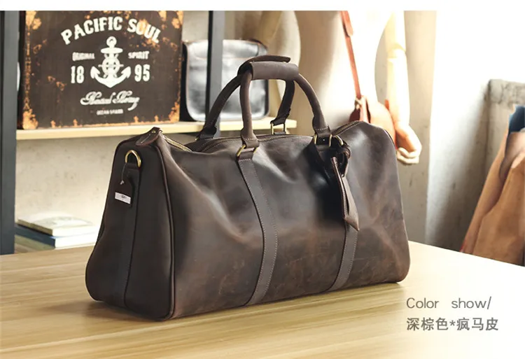 crazy horse leather men's travel bags (1)