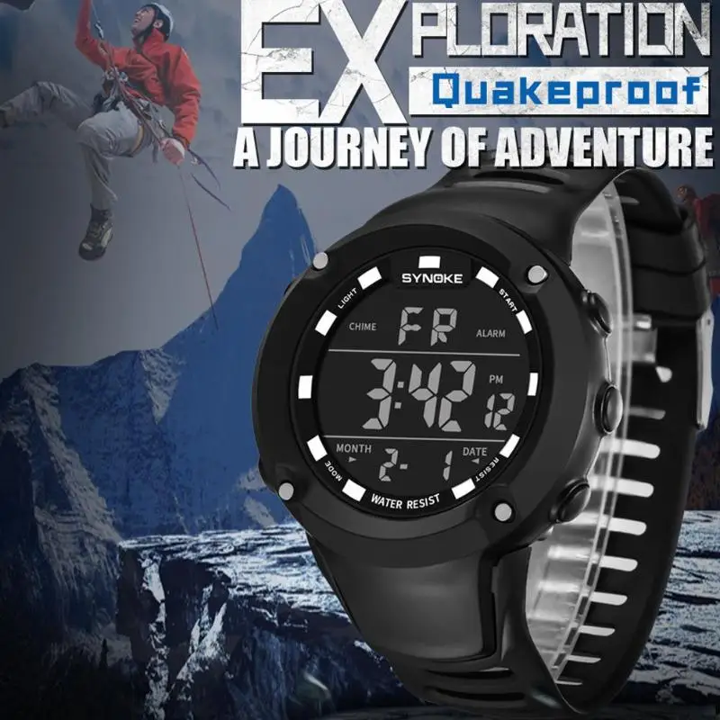 

2018 New Men LED Digital Military Watch 50M Dive Swim Dress Waterproof Sport Watches Fashion Outdoor Wristwatches For Men
