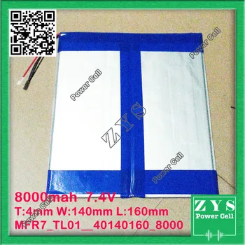 

Safety Packing, 7.4V 8000mah (polymer lithium ion battery) Li-ion battery for tablet pc 10 inch [40140160] Free Shipping